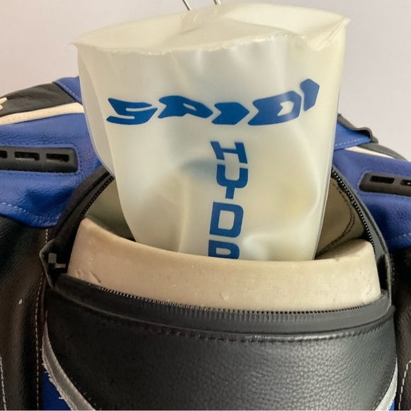 Spidi Men’s 54 Hydroback Black, White, Blue Fully Armored Ventilated Racing Suit - Picture 6 of 16